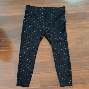 Philosophy Black and White Polka Dot Work Pants